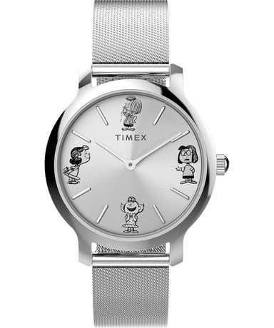 Timex Peanuts Transcend Silber Damen Armbanduhr TW2W46000