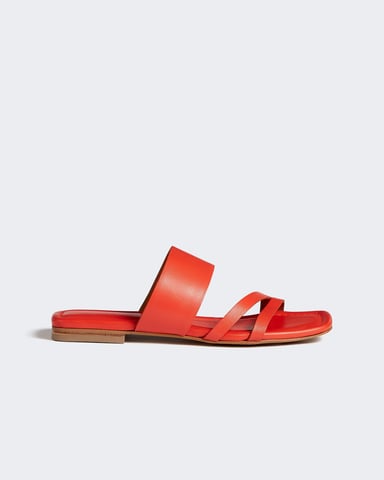 Karla Leather Slider Sandal