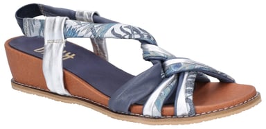 Diamond Elasticated Sling Back Sandal