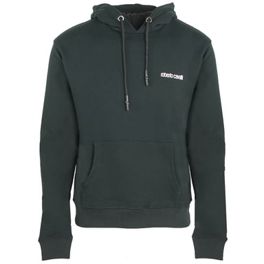 Roberto Cavalli Leopard Logo Schwarzer Hoodie