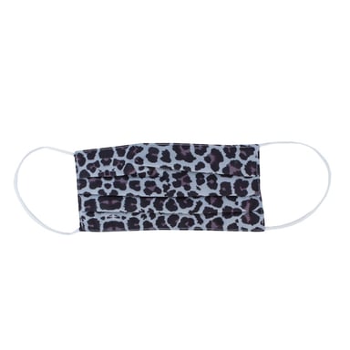 Brave Soul Leo Print Mask Grey One Size in Grey
