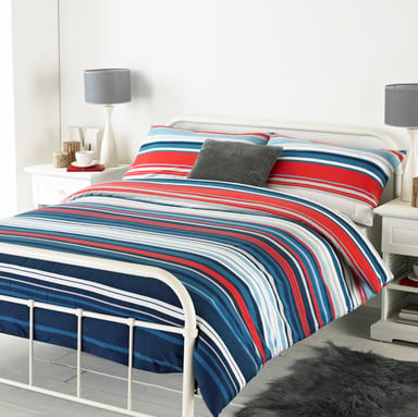 Lymington SKing Bettwäsche Set Blau/Rot