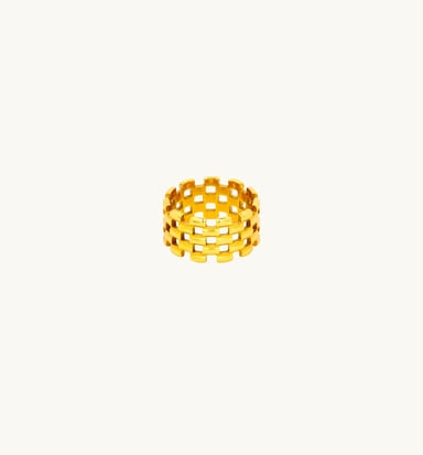 Gold Mesh Ring