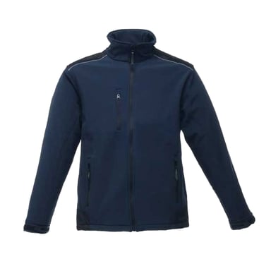 Regatta Herren Sandstorm Workwear Softshelljacke (Marineblau/Schwarz)