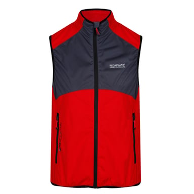 Regatta Mens Lankin II Lightweight Softshell Gilet/Bodywarmer (Klassisches Rot/Grau)
