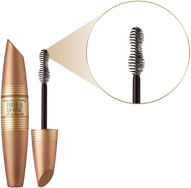 Max Factor Rise & Shine Lift and Volume Mascara 12ml - Black/Brown