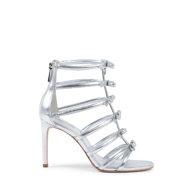 Michael Kors Damen-Gladiator-Sandale Silber VERONICA