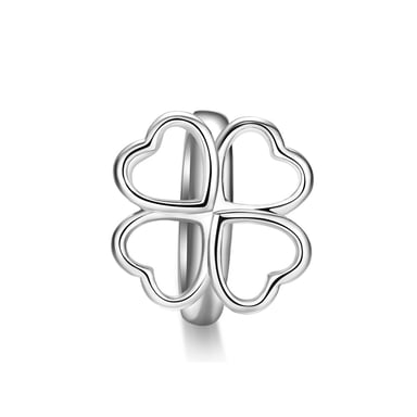 Charms Beads Trèfle en Acier Inoxydable