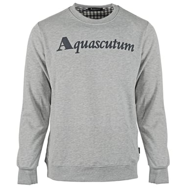 Aquascutum Box Logo Grau Sweatshirt