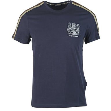 Aquascutum Schulterstreifen Navy T-Shirt