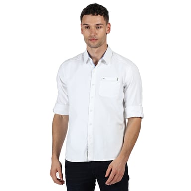 Regatta Mens Banning Cotton Oxford Long Sleeve Shirt