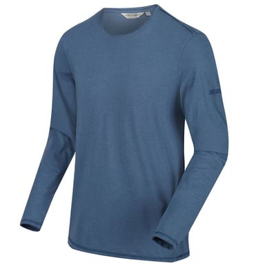 Regatta Mens Karter II Coolweave Cotton Long Sleeve T Shirt