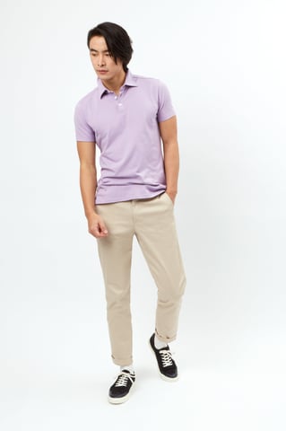 Short Sleeve 3 Button Pique Polo