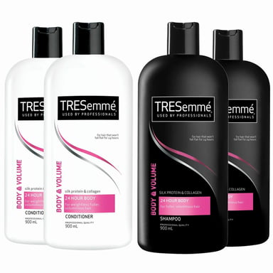 TRESemme 24 Hour Body Volume Pack of 2 Shampoo & Conditioner Pack of 2, 900ml