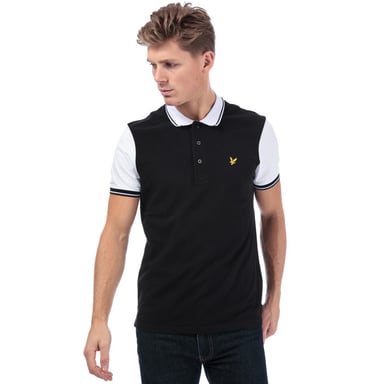 Lyle And Scott Polohemd mit Spitze für Herren in Schwarz-Weiß