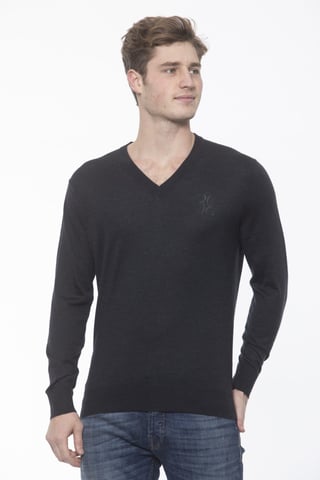 Pull en cachemire gris pour hommes de Billionaire Italian Couture