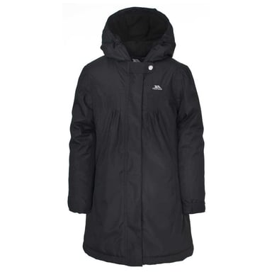 Trespass Girls Vee Waterproof Padded Fleece Lined Jacket Black