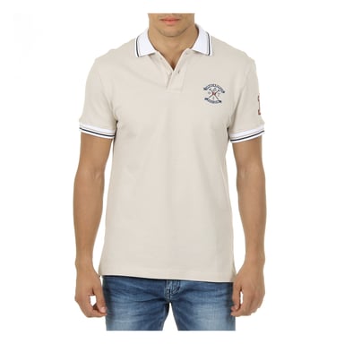 Ufford & Suffolk Polo Club Herren Polo Kurzarm Beige FURIA