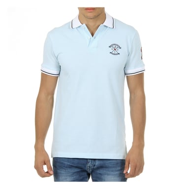 Ufford & Suffolk Polo Club Herren Polo Kurzarm hellblau KID