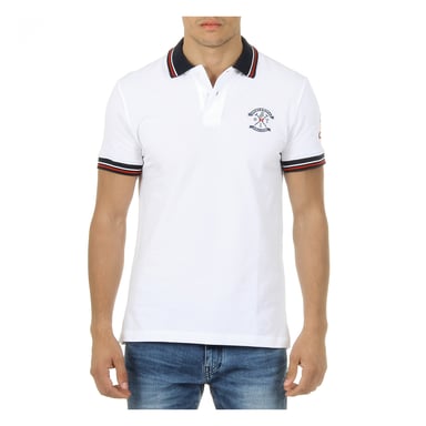 Ufford & Suffolk Polo Club Herren Polo Kurzarm weiß APACHE
