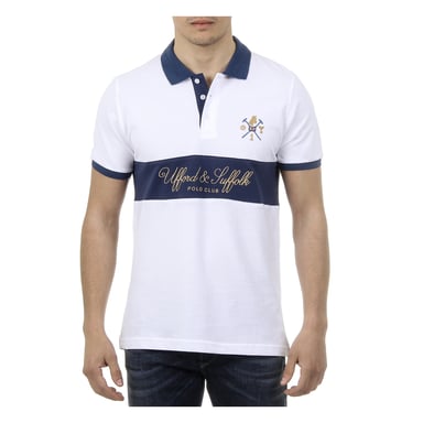 Ufford & Suffolk Polo Club Herren Polo Kurzarm US002 WEISS