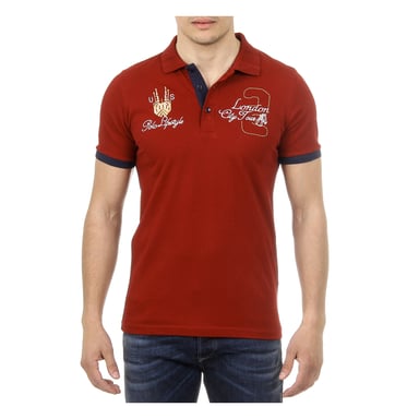 Ufford & Suffolk Polo Club Herren Polo Kurzarm US005 BORDEAUX