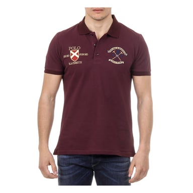 Ufford & Suffolk Polo Club Herren Polo Kurzarm US007 BORDEAUX
