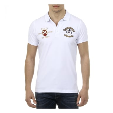 Ufford & Suffolk Polo Club Herren Polo Kurzarm US007 WEISS