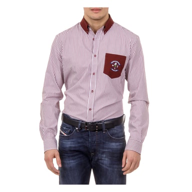 Ufford & Suffolk Polo Club Herrenhemd USC01 A3 BORDEAUX
