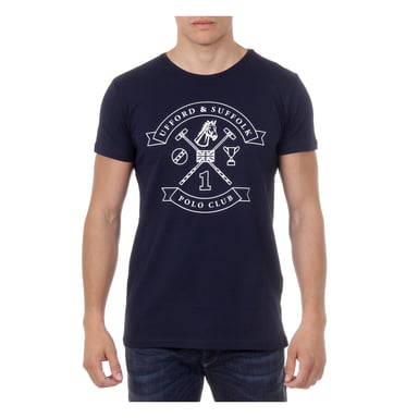 Ufford & Suffolk Polo Club Herren T-Shirt Kurzarm Rundhals US027 NAVY BLUE