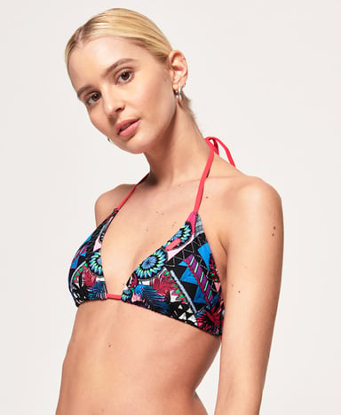Superdry Haut de bikini triangle Aztec Craze