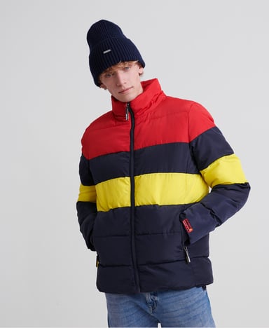 Superdry Colour Stripe Sports Puffer Jacket
