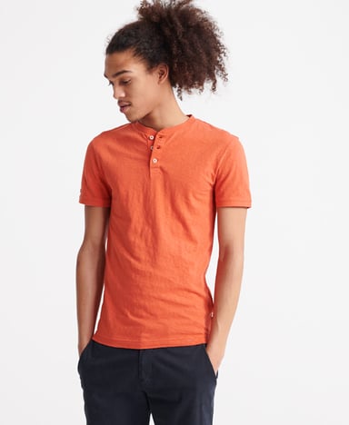SUPERDRY T-shirt à col tunisien et manches courtes Heritage