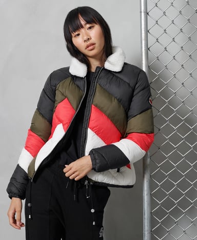 Superdry Doudoune effet découpé