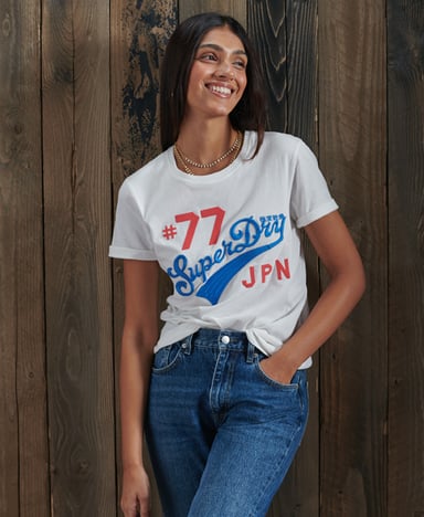 SUPERDRY T-shirt Re-Worked classique appliqué
