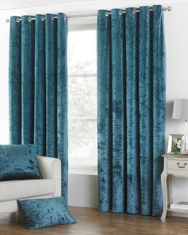 Verona Samtoptik Ösenschal in Teal