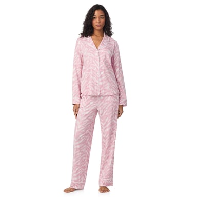DKNY Pyjama-Set mit langen Ärmeln Pinker Print