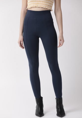 M&S Magic Shaping Leggings mit hoher Taille und Bauchansatz in Navy