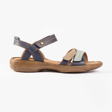 DEBRA 62 Damen Sandalen Indigo-Multi