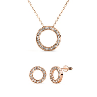 Ophir Sets - Roségold und Kristall