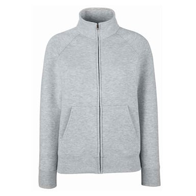 Fruit of the Loom - Sweatjacke für Damen (Grau meliert)