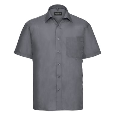 Russell Collection - "Classic" Hemd für Herren kurzärmlig (Grau)