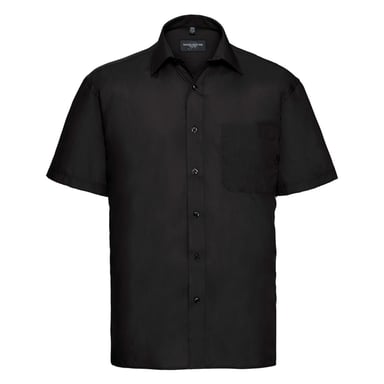 Russell Collection - "Classic" Hemd für Herren kurzärmlig (Schwarz)