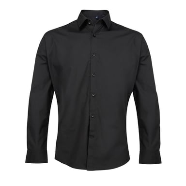Premier - "Supreme" Formelles Hemd für Herren (Schwarz)