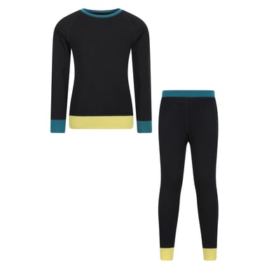 Mountain Warehouse - Basisschicht-Set für Kinder (Schwarz)