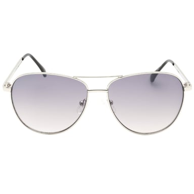 Guess Sonnenbrille mit Farbverlaufs-Rauchglas und silbernen Gläsern