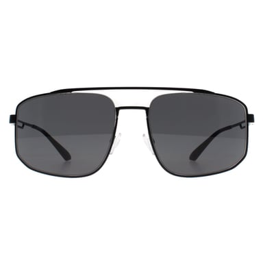 Emporio Armani Aviator Mens Matte Schwarz Dunkelgrau EA2139
