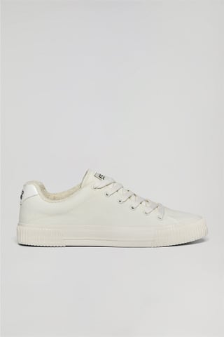 Canvas-Turnschuh Habana für Herren weiß mit Polo Club Details