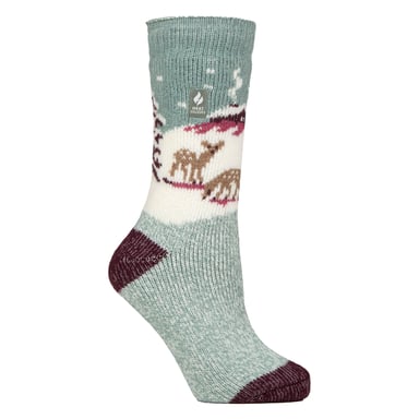 Damen Original Weihnachtsmuster Novelty Thermosocken