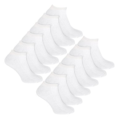 12er-Pack Damen 100% Baumwolle Sneakersocken